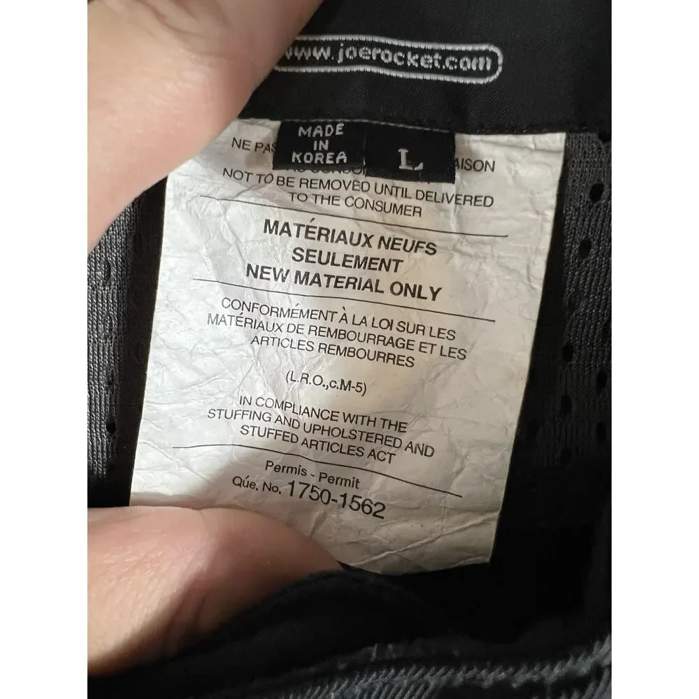 Joe Rocket Ballistic Motorcycle Jacket Black Size L Men’s Made in Korea - Picture 8 of 16